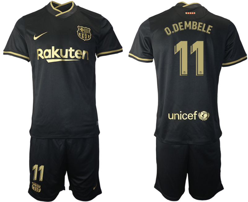 Men 2020-2021 club Barcelona away #11 black Soccer Jerseys->barcelona jersey->Soccer Club Jersey